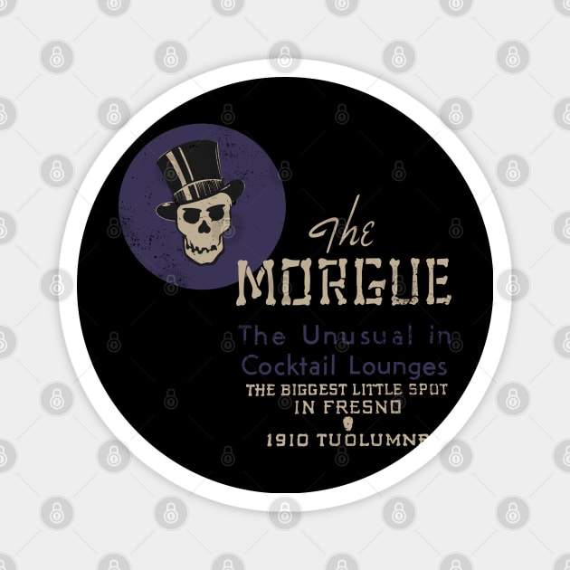 Retro Vintage the Morgue Tiki Bar Magnet by StudioPM71